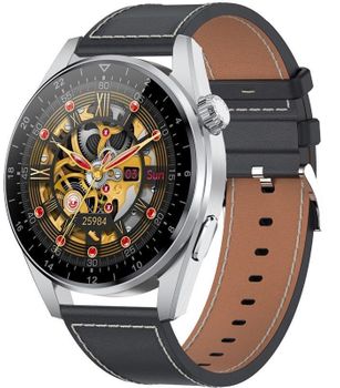 Zegarek Smartwatch Rubicon zestaw z dwoma paskami Rozmowy telefoniczne RNCE78 czarny czarna skóra + . Smartwach Rubicon sportowy zegarek.  (2).jpg